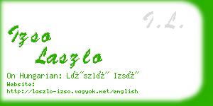 izso laszlo business card